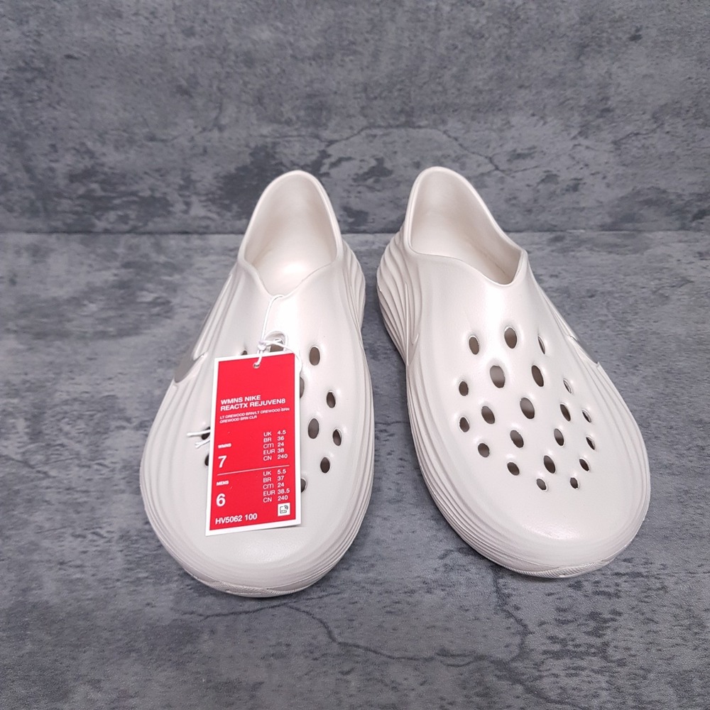 NIKE ReactX Rejuven8 Slip On Shoes Womens 7 Men 6 Light Orewood Brown HV5062-100 - Picture 3 of 5